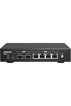 QNAP　キューナップ　QSW-2104-2T　スイッチングハブ　10Gbps QSW-2104-2T-A | A plug & play switch featuring 10GbE and 2.5